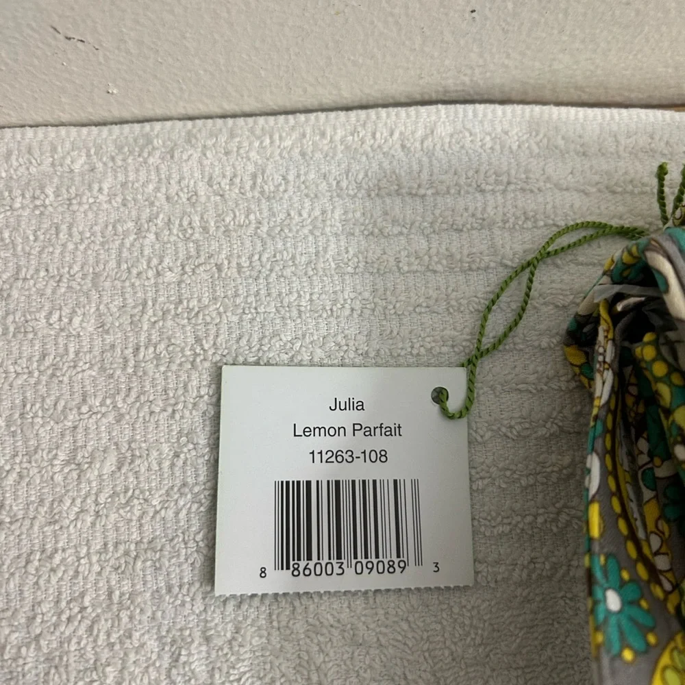 Vera Bradley Green Yellow Paisley Crossbody Bag